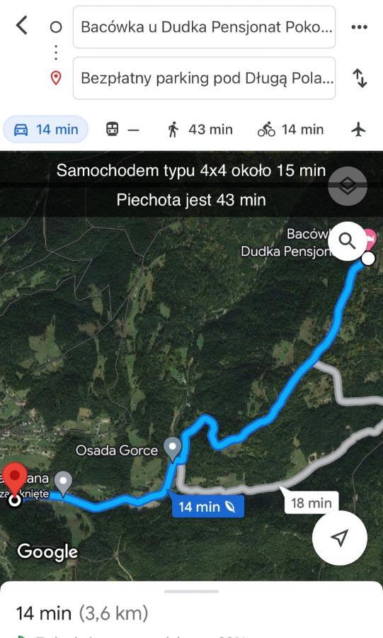 Domek W Gorach- Bacowka U Dudka โนวือตาร์ก ภายนอก รูปภาพ